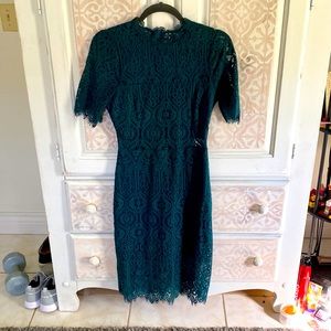 Lulus green lace dress